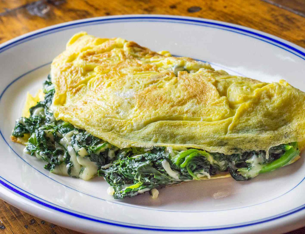 Spinich And Feta Omelette